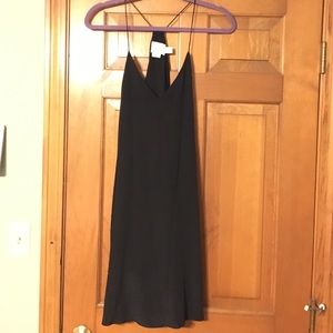 Cynthia Rowley black silk dress