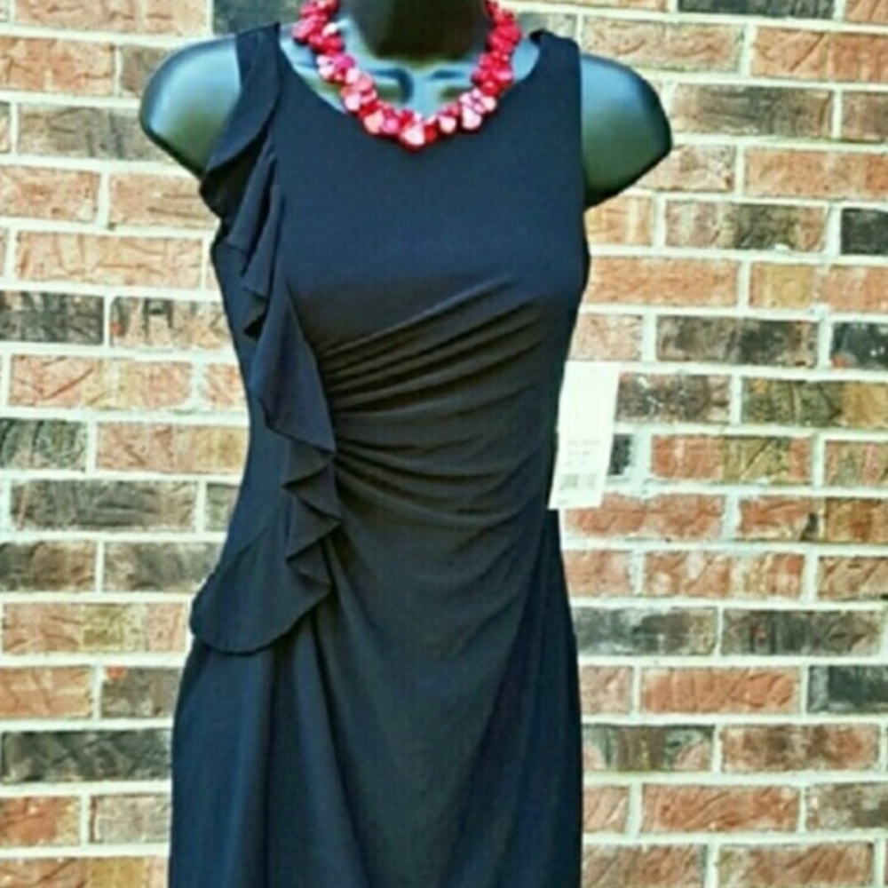 NEW HAILEY LOGAN Large LBD Valentines Black Dress