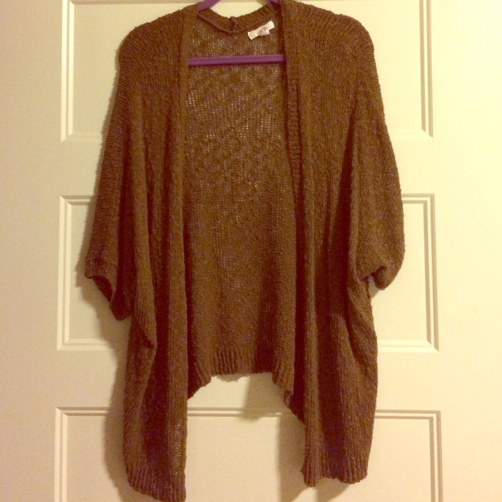 Sun & shadow short sleeve cardigan