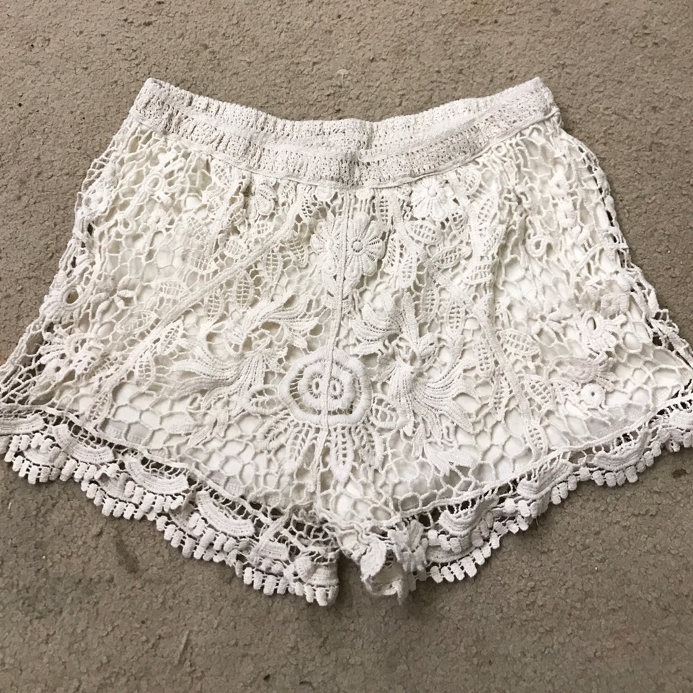 Boho knit shorts