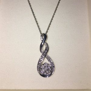Marks & Morgan Sterling Silver Diamond Necklace