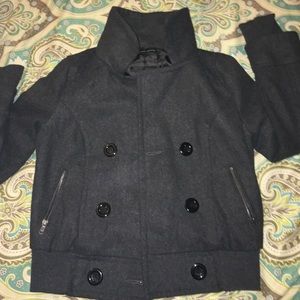 Like new!! Pea coat/built in sweater