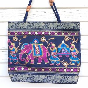 Super cute Boho elephant purse
