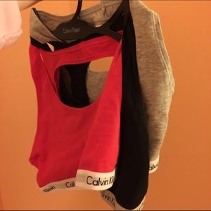 3 Calvin Klein Bras