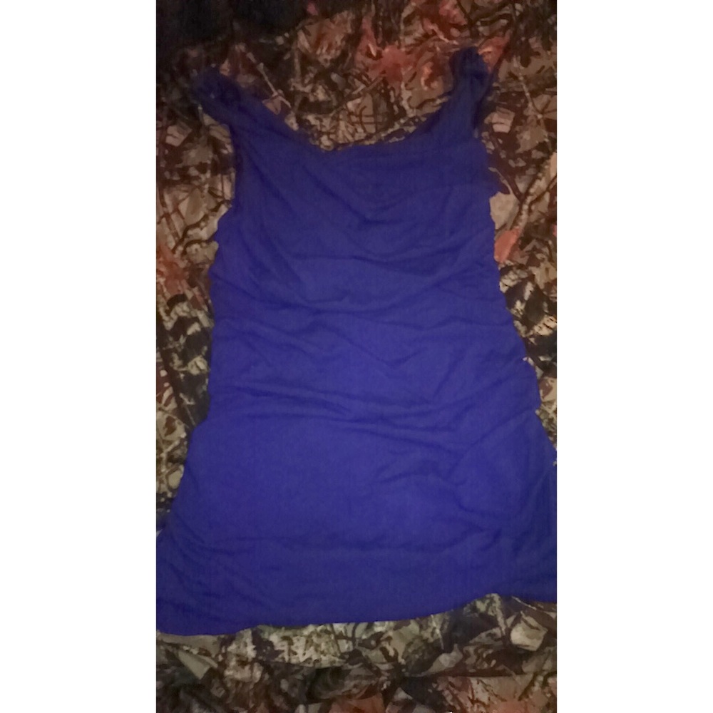 Blue Dressy Tank Top