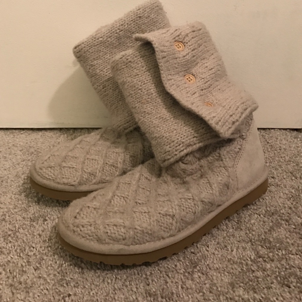 Lattice Cardy Ugg Boots (Sand)
