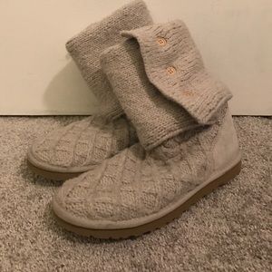 Lattice Cardy Ugg Boots (Sand)