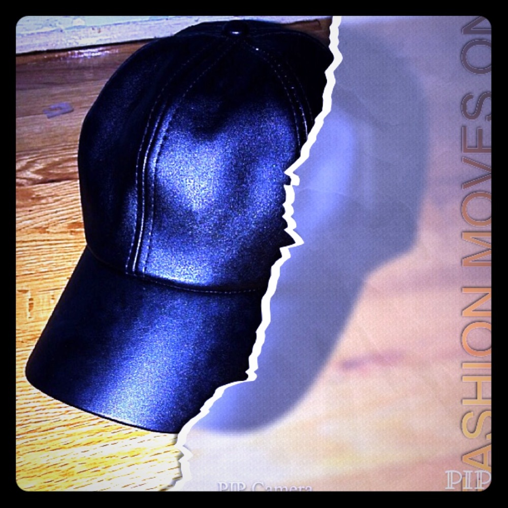Leatherette Baseball Cap