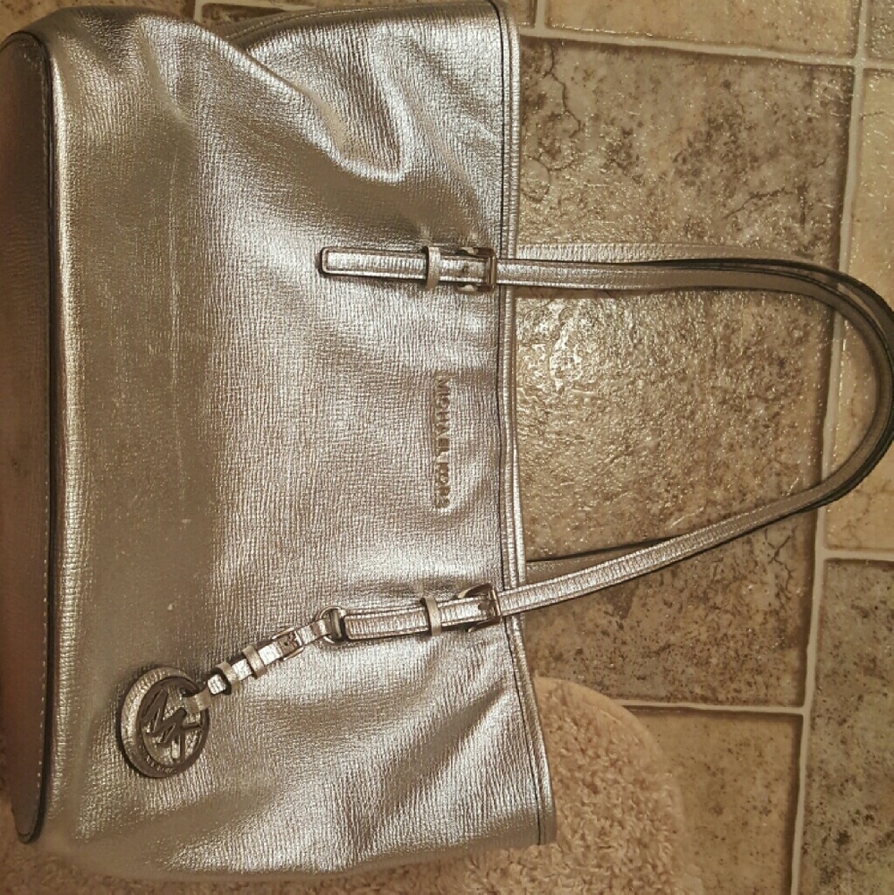 Michael Kors silver handbag
