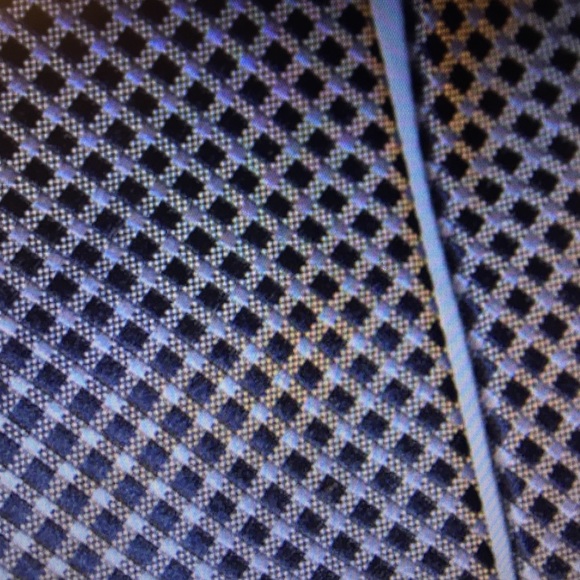 HUGO BOSS Navy Lt Blur Check Woven Tie ITALY - Picture 4 of 4