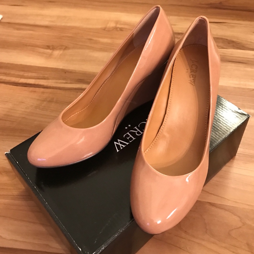 J. Crew Sylvia Patent Wedges