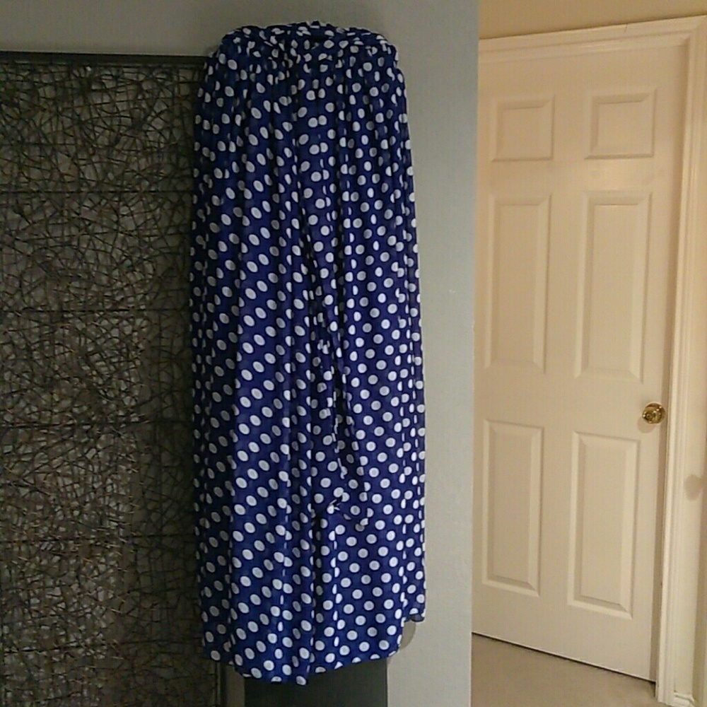 Polka dot maxi skirt