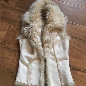 Faux fur vest