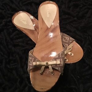 Fendi Wooden Slides