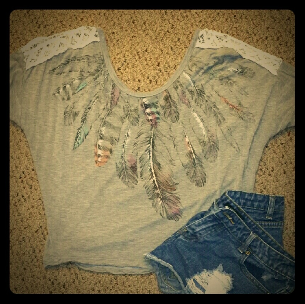 Gray Loose Fitting Top