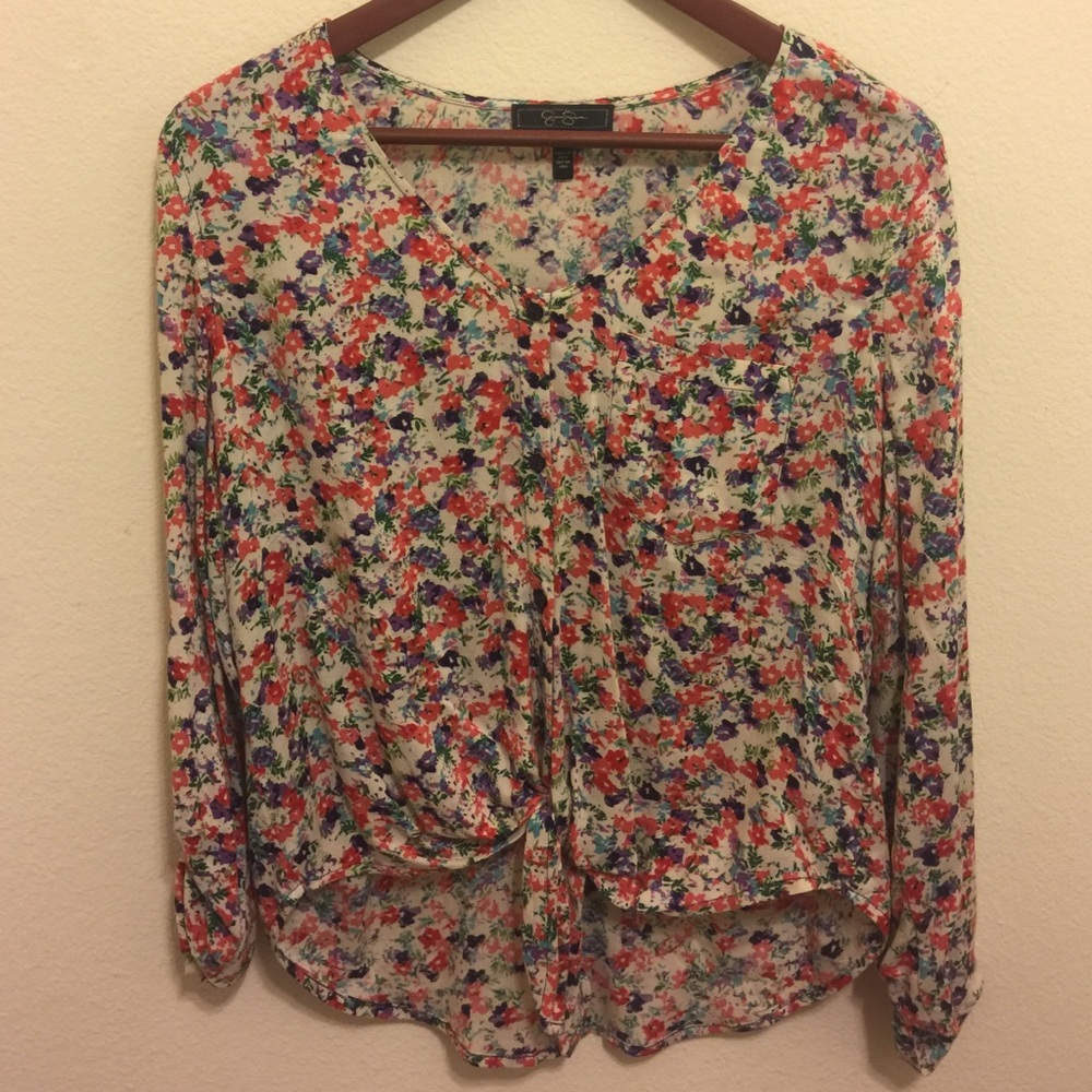 Jessica Simpson floral long sleeve