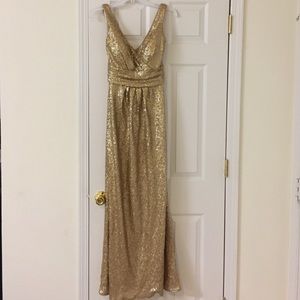 Gold Sequence Gown/dress