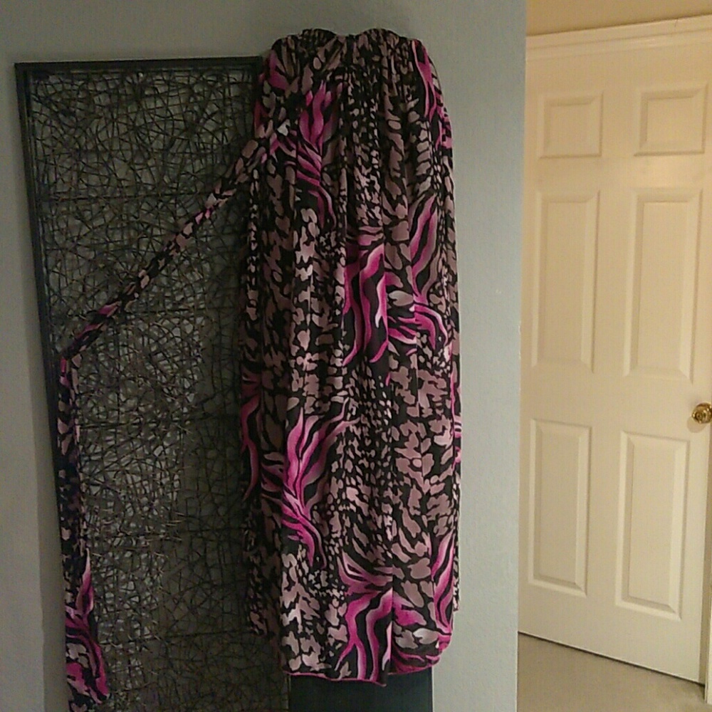 Mutil color maxi skirt