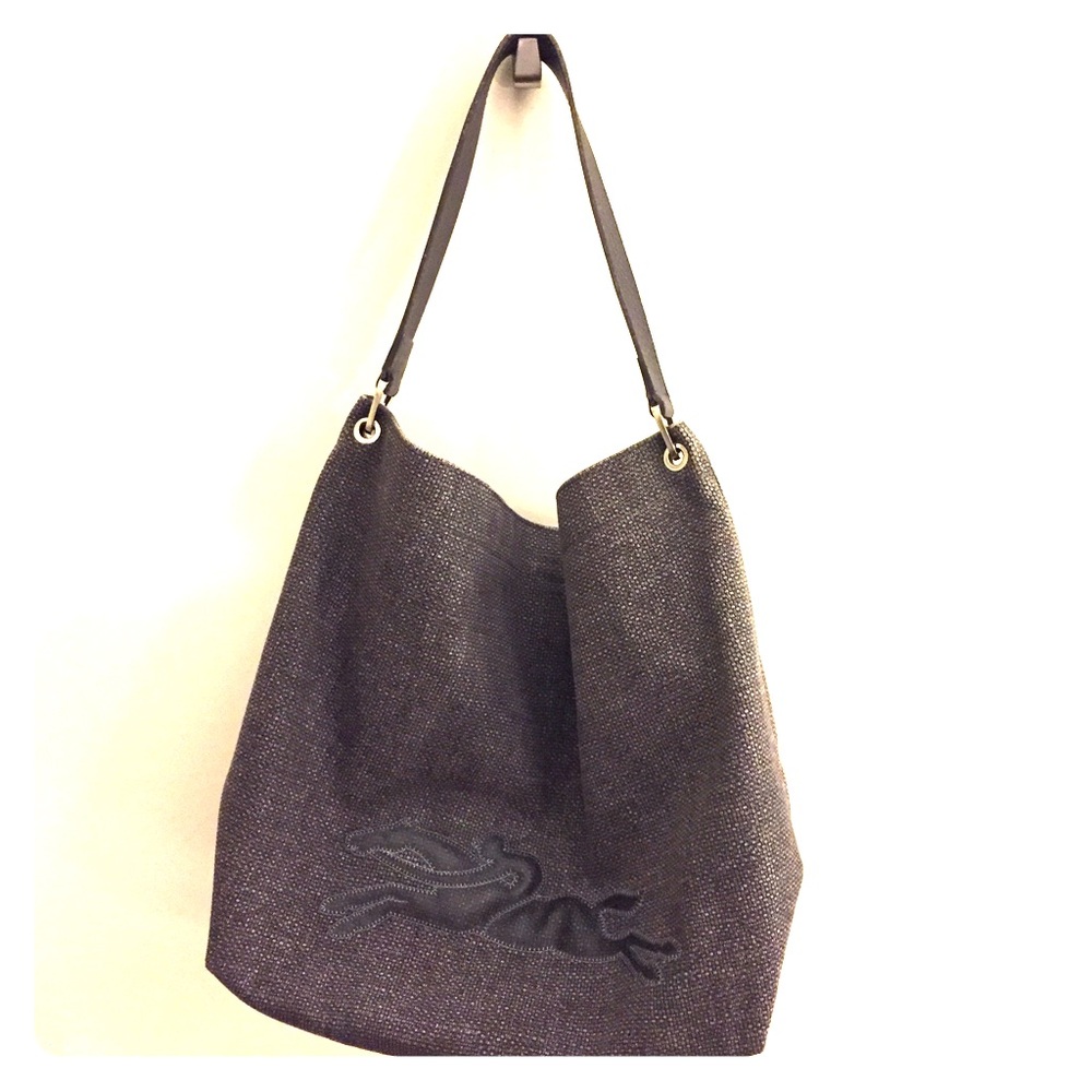 RARE 100% Auth Longchamp Victoire Hobo EUC