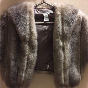 Eliza J Faux Fur Jacket Sm
