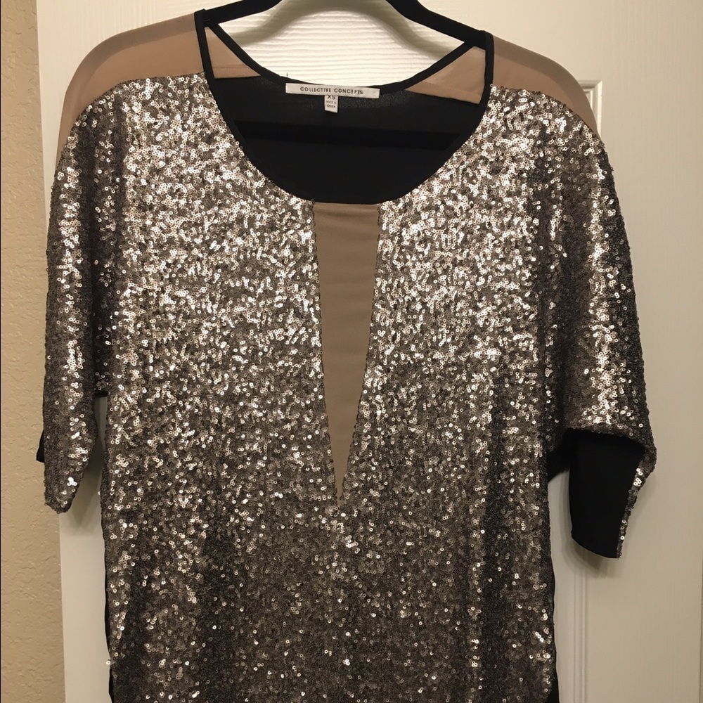 Stylish Sequined Top