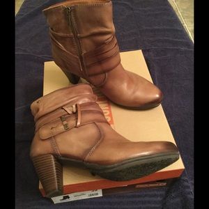 Pikolinos Ankle Boots 39 (fits like 8) Tan Leather
