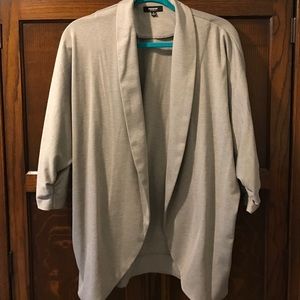 Light gray Blazer with 3/4 sleeve