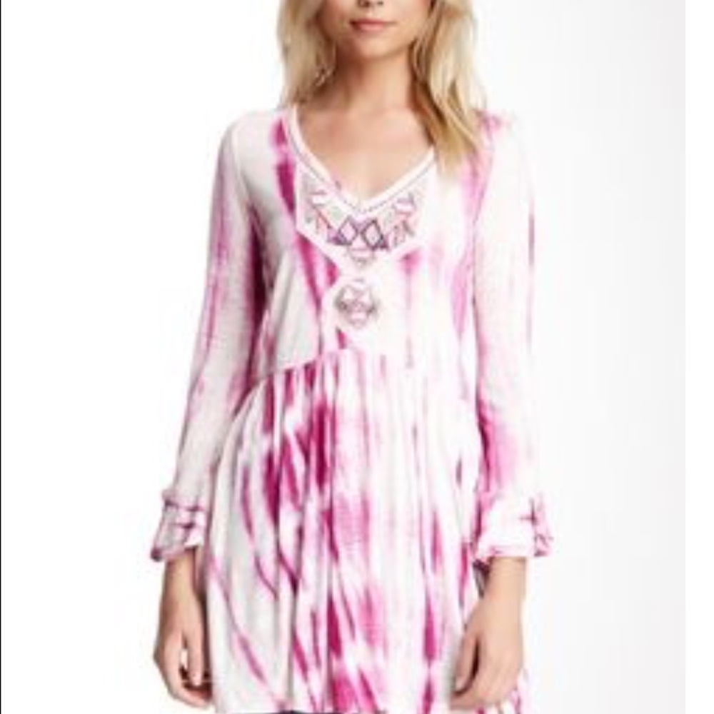 Free People Tie Dye Summer Nights Tunic