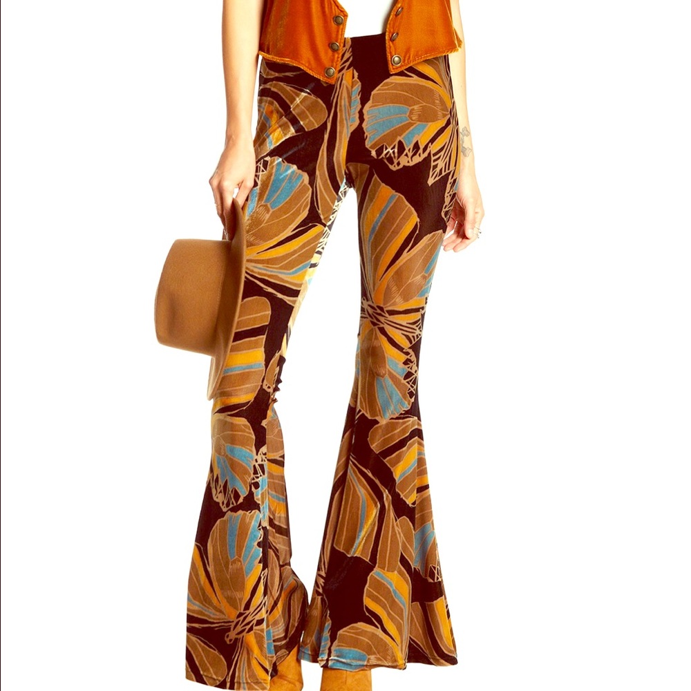 Free People Float Away velvet flare