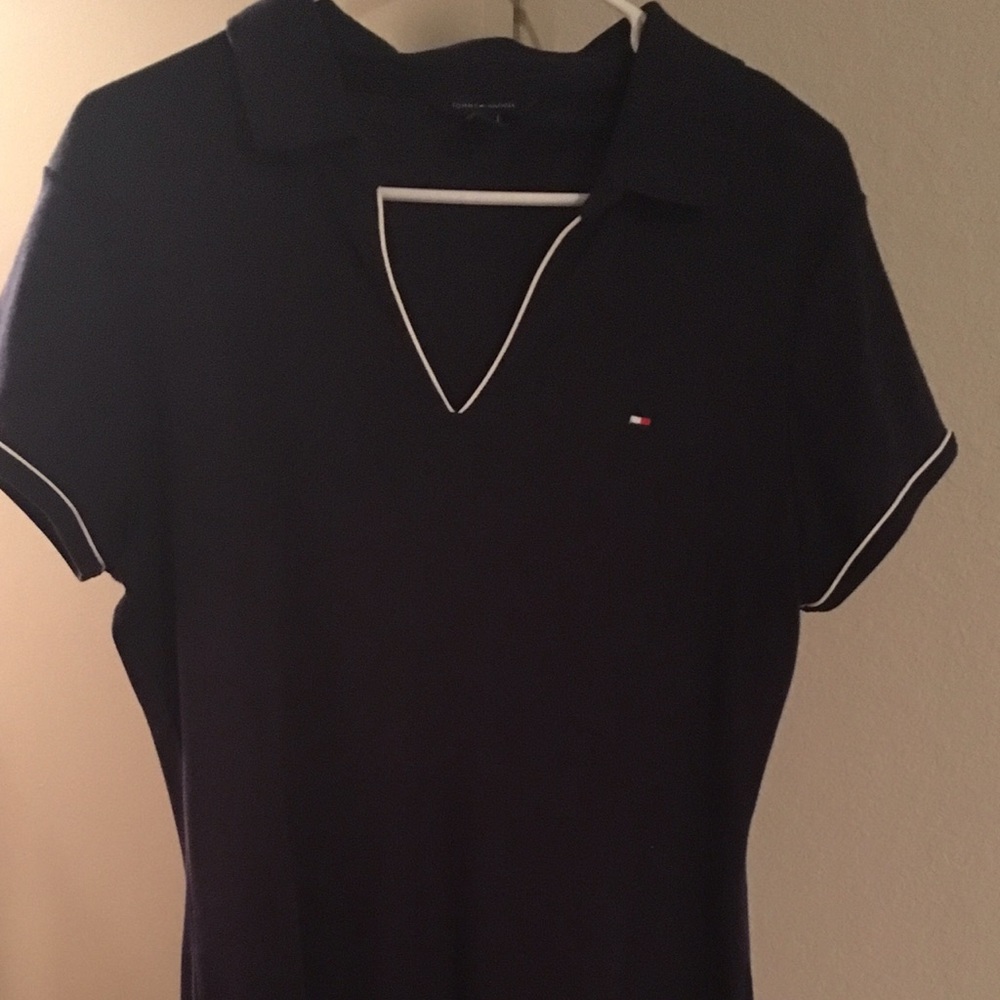 Navy polo dress