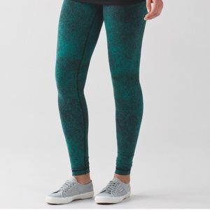 Lululemon Green Wunder Under Legging