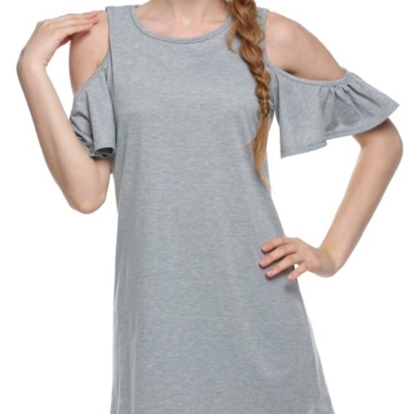 Dresses & Skirts - NWT👗Grey Butterfly Sleeve Cotton Plus Size XL