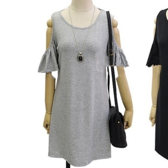 NWT👗Grey Butterfly Sleeve Cotton Plus Size XL - Picture 3 of 3