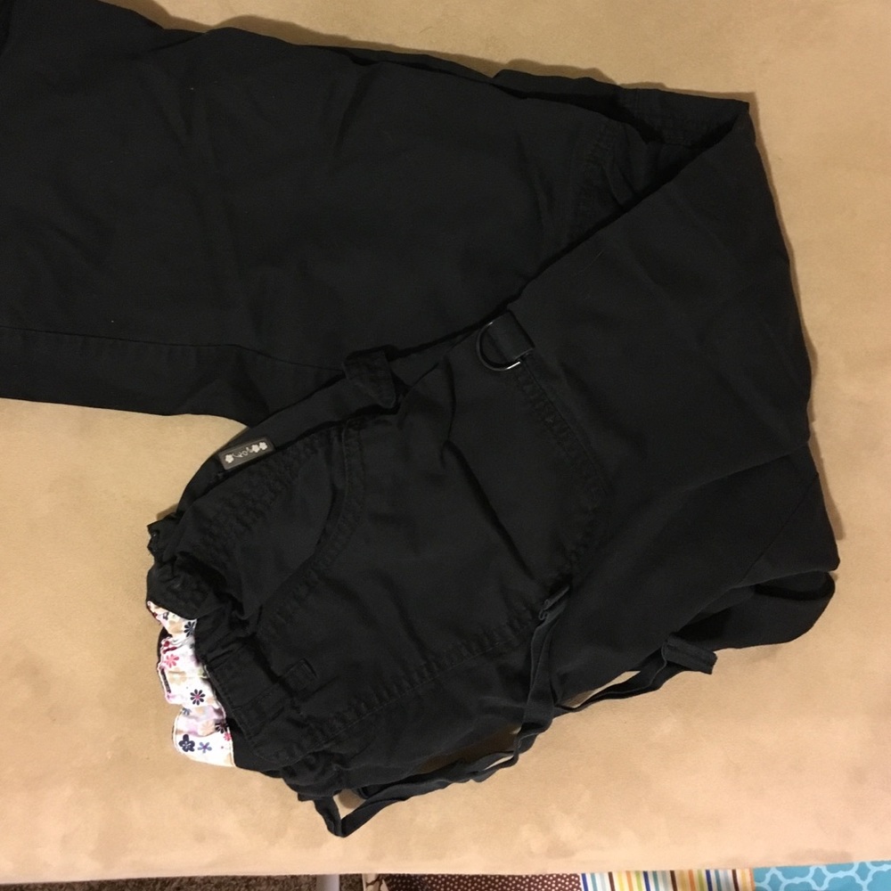 Black Koi scrub pants