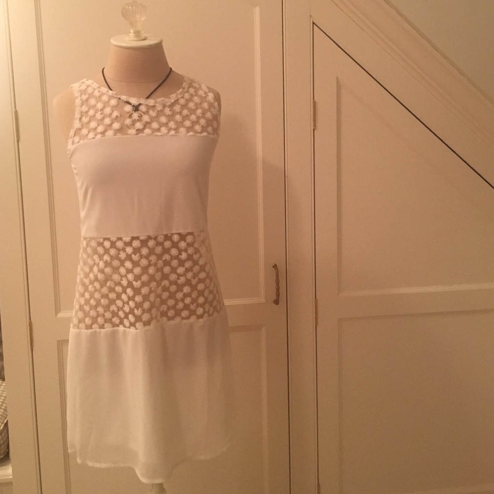 Sheer white dress