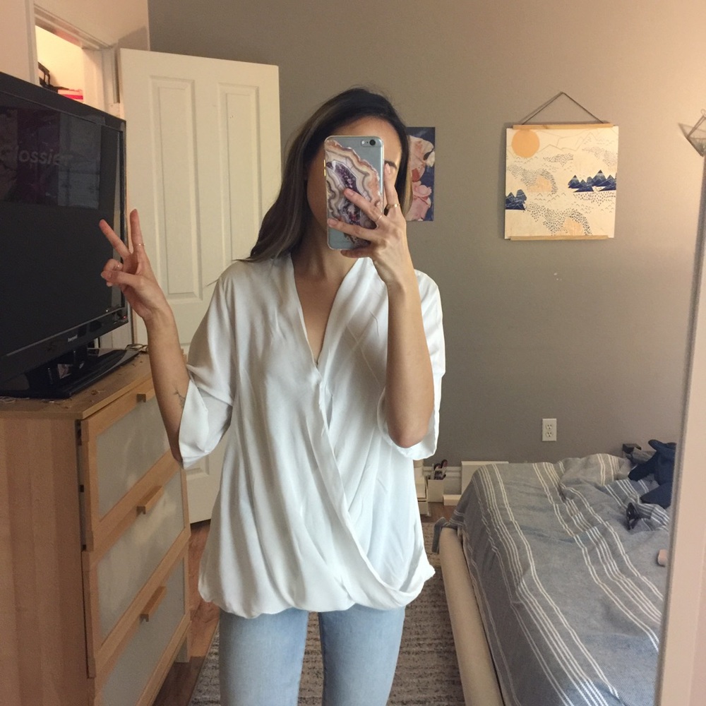 TOPSHOP Crossover Top