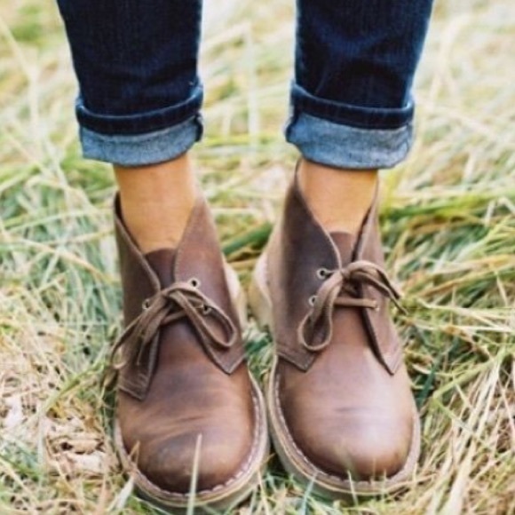 clarks desert boots beeswax worn