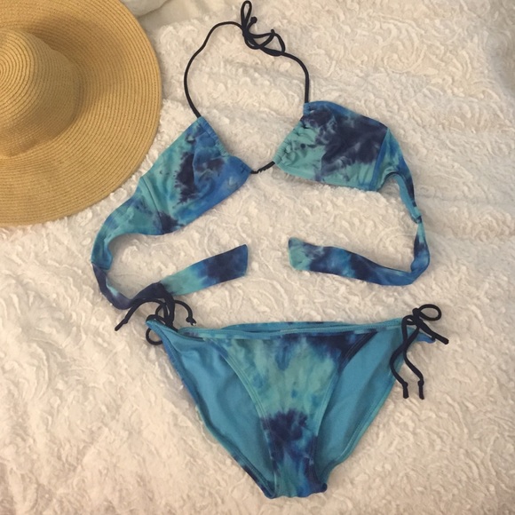 Xhilaration Other - Tye Dye Halter Bikini Xhiliration Med 🌊