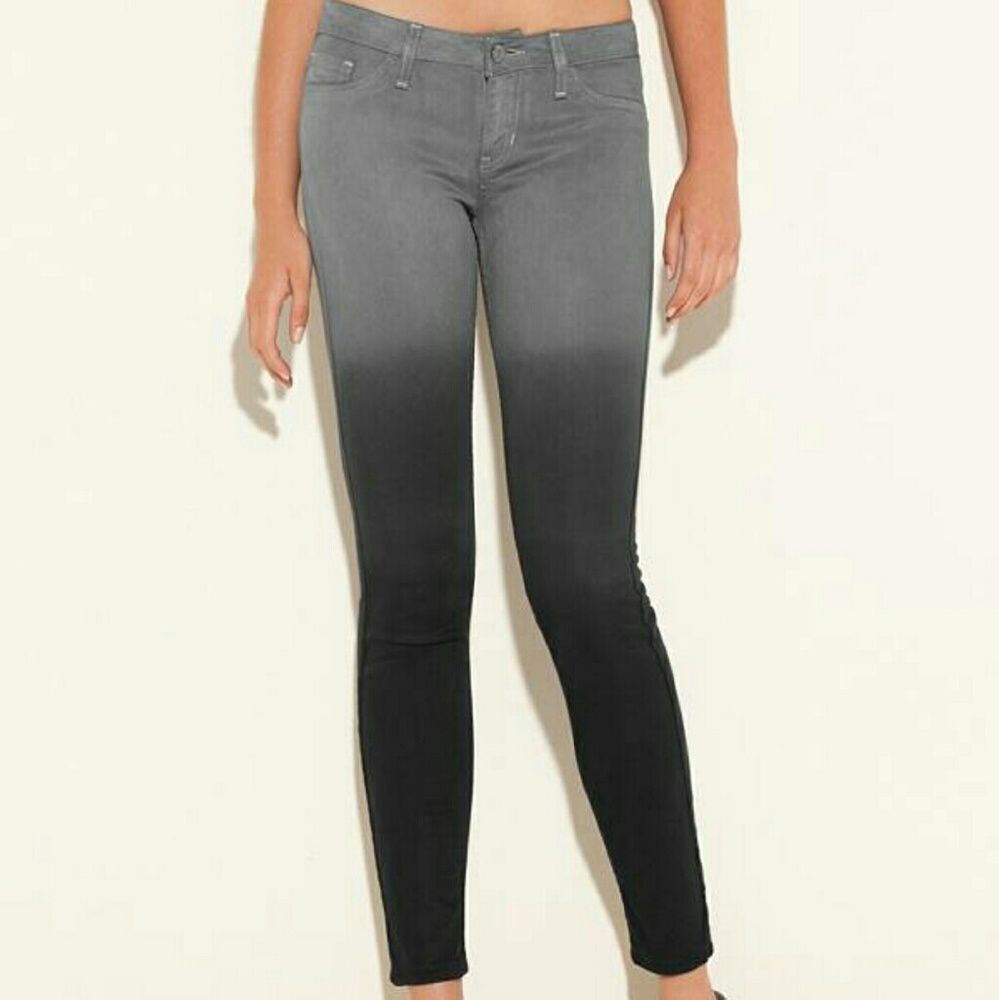 Guess Black Gray Power Skinny Jeans Size 27