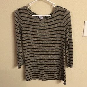 Shimmery Gold & Black Long Sleeve top