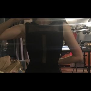 Forever 21 illusion neckline dress