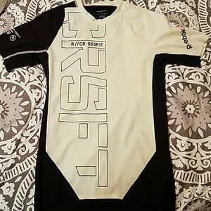 Reebok Crossfit tight fit mesh back workout shirt