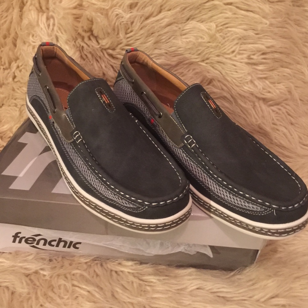 NIB FRENCHIC Dacio 9 grey/grey slip on loafers 11