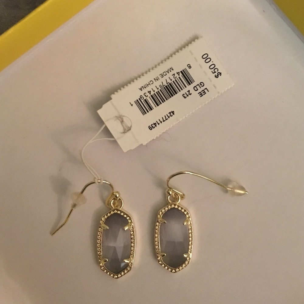 Kendra Scott Lee Earrings Gold/ Slate