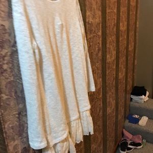 Dress with lace trim