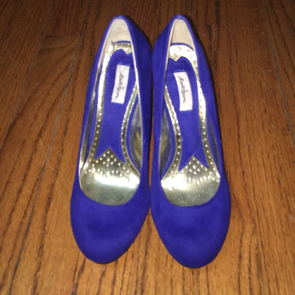Cobalt blue wedges