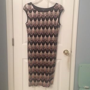 Black sequined short party dress
