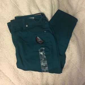 Aeropostale high waisted turquoise jeggings