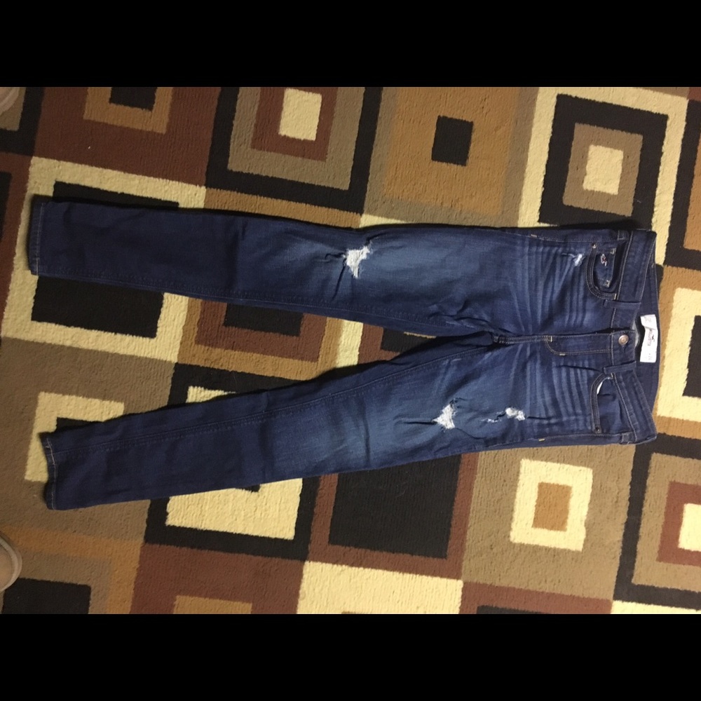Hollister Skinny Distressed High Waisted
