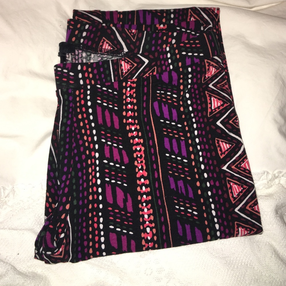 Geometric print leggings